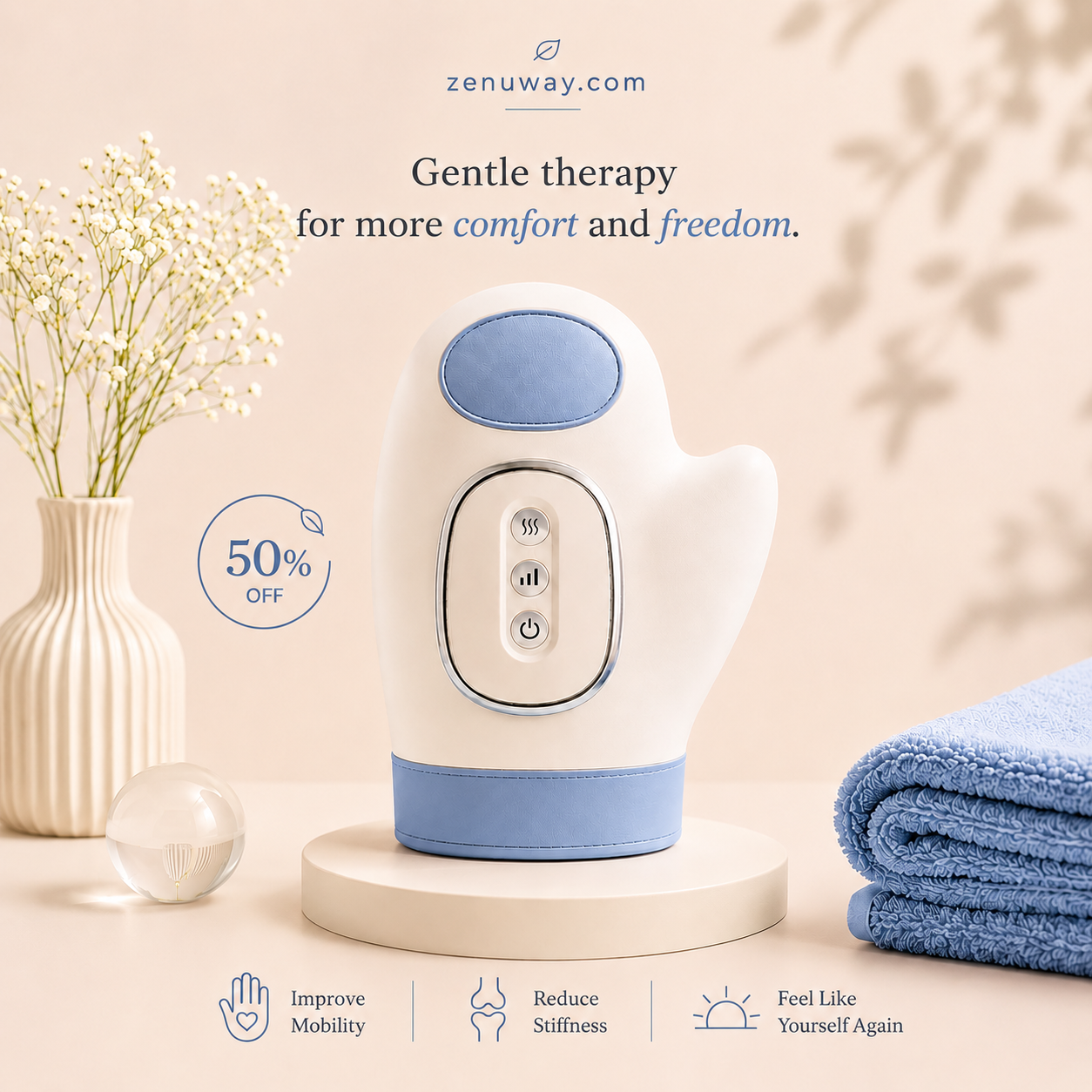 Hand Massager with Heat & Compression