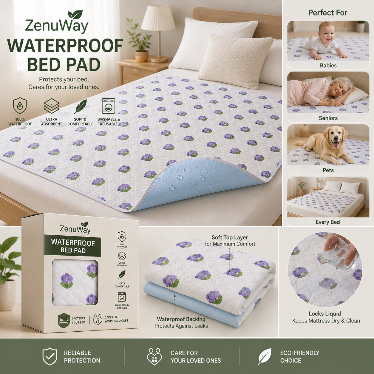 ZenuWay Waterproof Mat