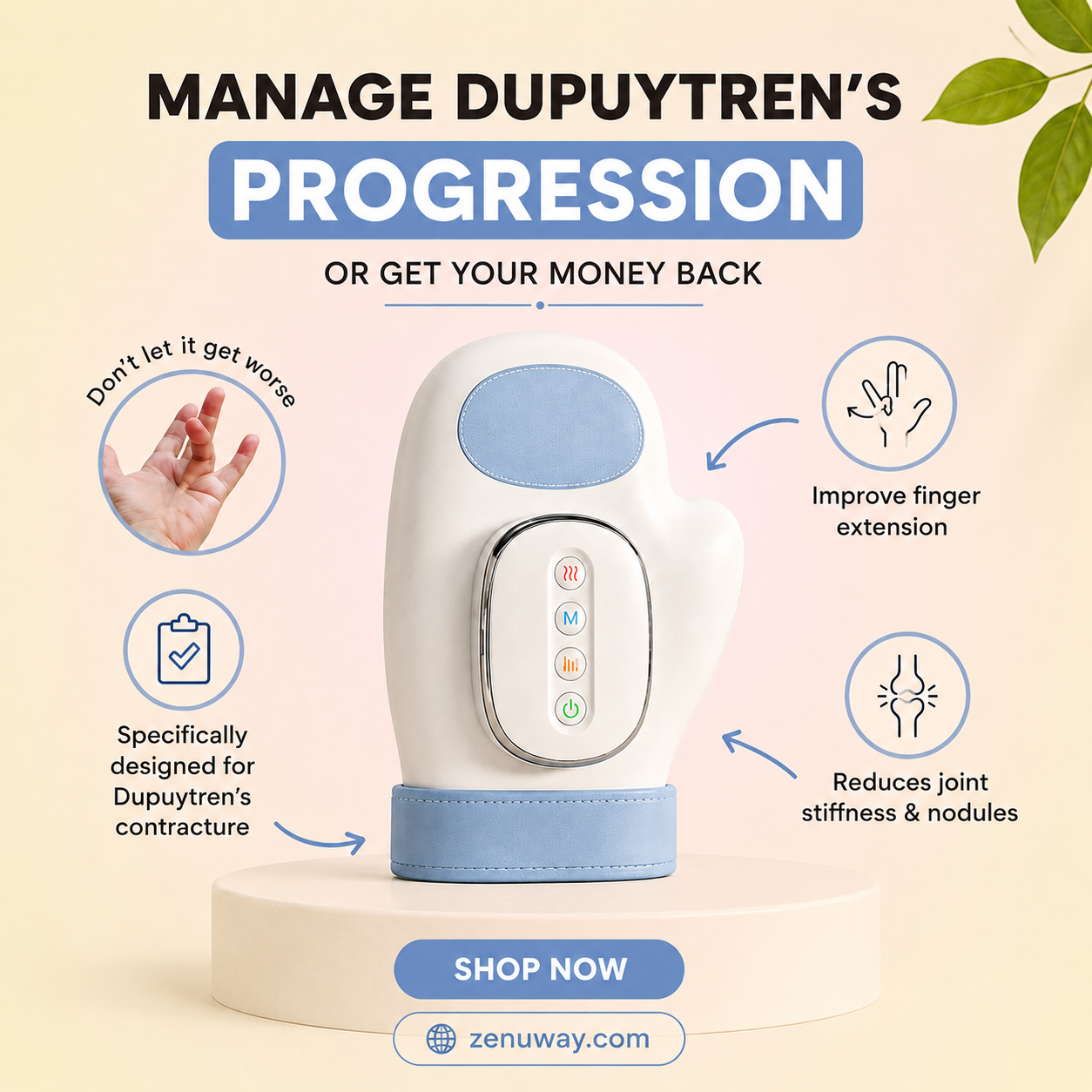 Hand Massager with Heat & Compression