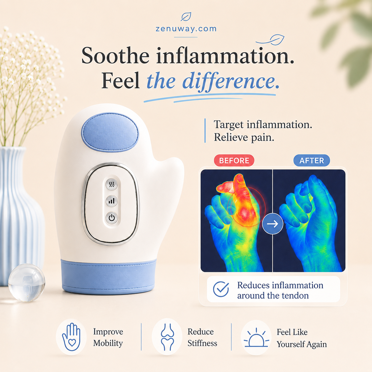 Hand Massager with Heat & Compression